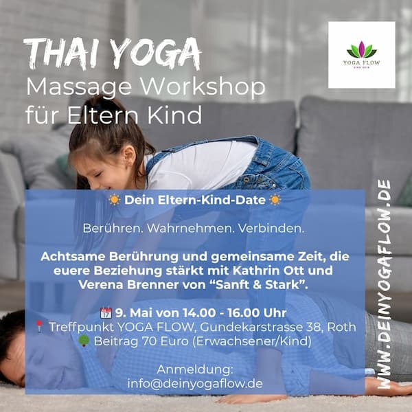 THAI YOGA Massage Eltern Kind